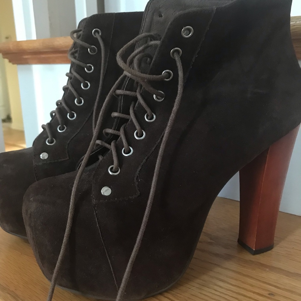 Jeffrey Campbell suede booties